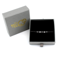 Bracelet Double Trèfles en Argent 925/1000 - Oxyde de Zirconium